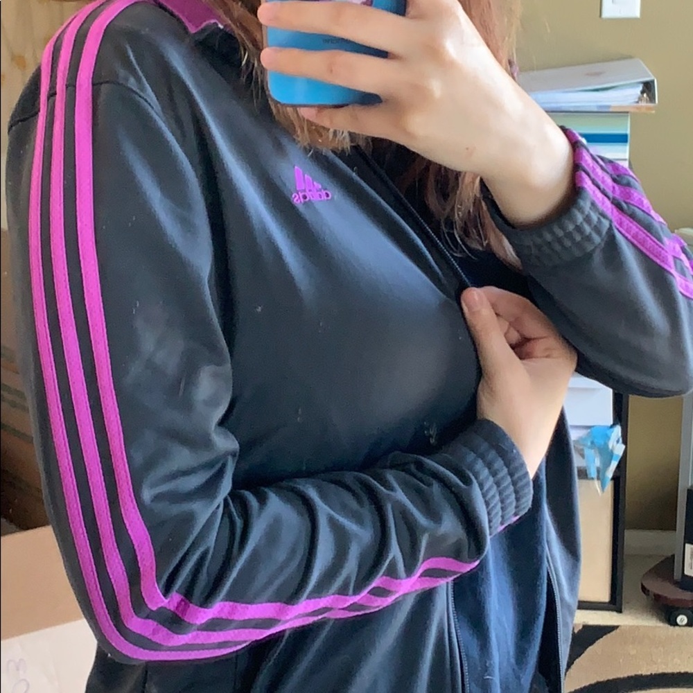Zip up adidas jacket